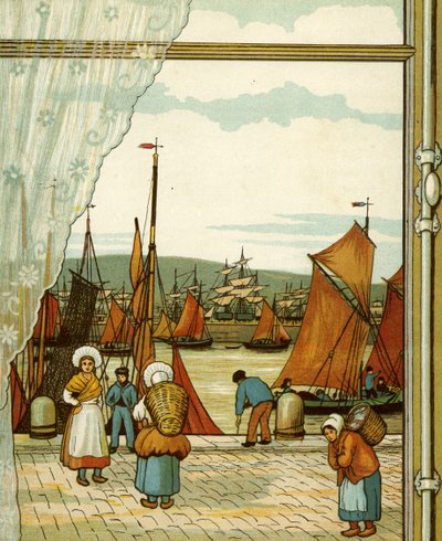 Quay at Boulogne by Thomas Crane
