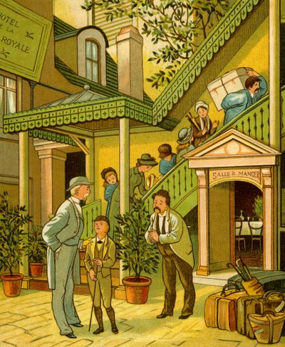 Victorian holidays - hotel at Caen by Thomas Crane