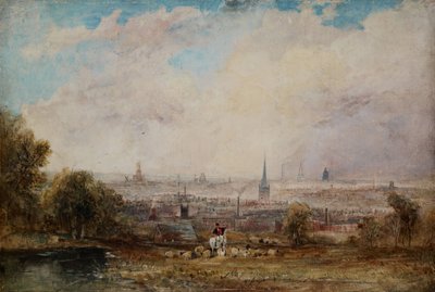 A Distant View of Birmingham by Thomas Creswick