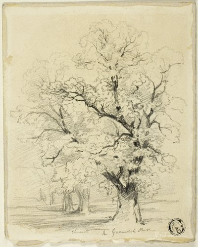Chestnut in Greenwich Park by Thomas Creswick