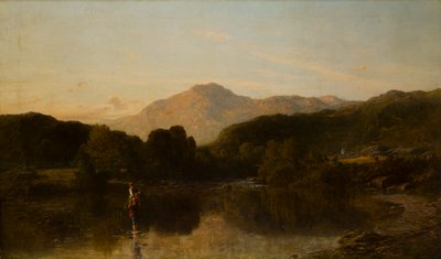 A Mountainous Riverscape by Thomas Danby