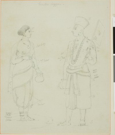 Gintoo Beggars by Thomas Daniell