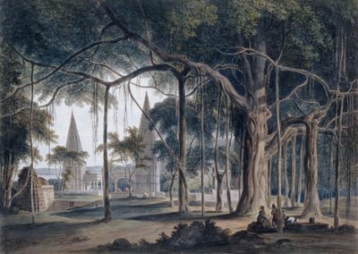 Hindu Temples at Agori, Uttar Pradesh by Thomas Daniell
