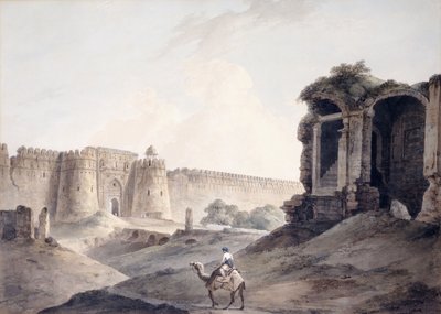 The Purana Qila, Delhi by Thomas Daniell