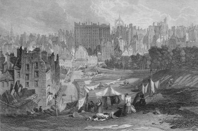 Edinburgh Old Town from Princes Street by Thomas Dobbie