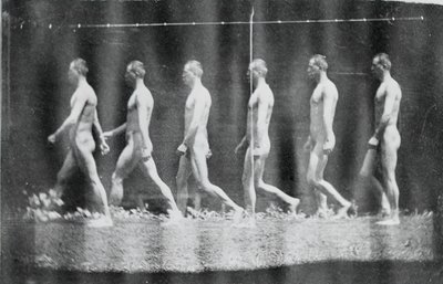 Marey Wheel Photographs of Jesse Godley, 1884 by Thomas Eakins