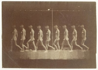 Marey Wheel Photographs of Unidentified Model by Thomas Eakins