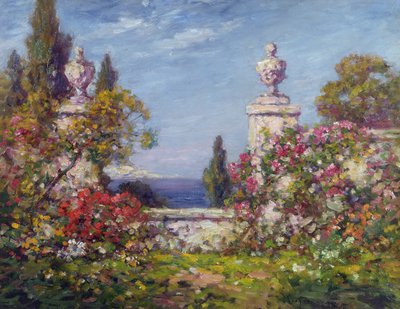 A Mediterranean Garden by Thomas Edwin Mostyn