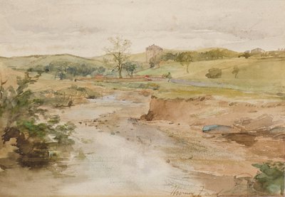 The Old Castle by Thomas Faed