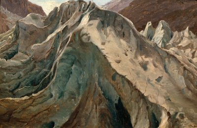 Study from Grindewald Glacier by Thomas Fearnley