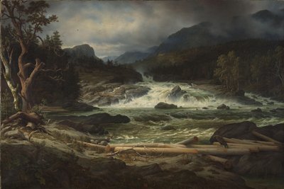 The Labro Falls at Kongsberg by Thomas Fearnley