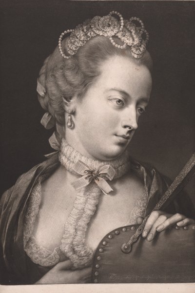 Lady elegantly attired by Thomas Frye