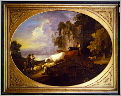 River Landscape with Rustic Lovers by Thomas Gainsborough