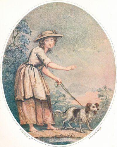 A Blind Girl of Rome, c18th century by Thomas Gaugain