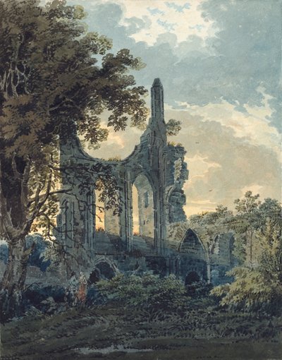 Byland Abbey, Yorkshire by Thomas Girtin