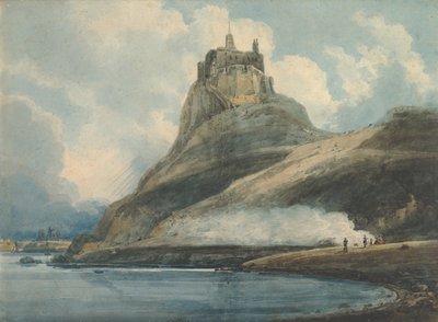Lindisfarne Castle, Holy Island, Northumberland, 1796-97 by Thomas Girtin