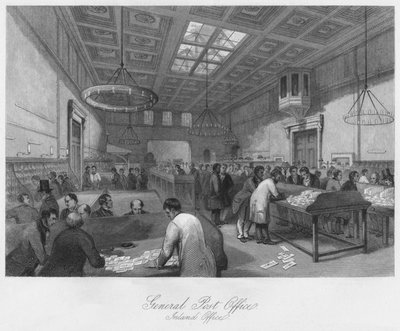 General Post Office. Inland Office, c1841 by Thomas H. Ellis