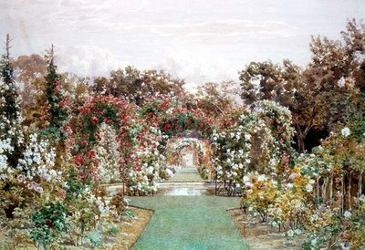 Crimson Rambler at Clandon Park by Thomas H. Hunn