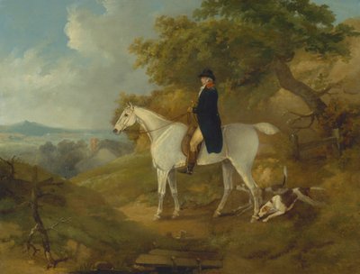 George Morland on His Hunter by Thomas Hand