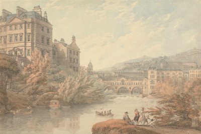 View of Bath from Spring Gardens by Thomas Hearne