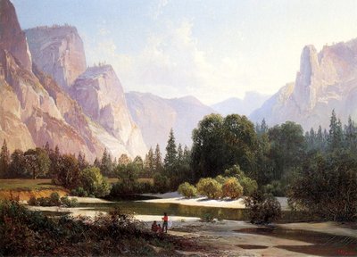 Piute Indian Camp, Yosemite, 1890 by Thomas Hill