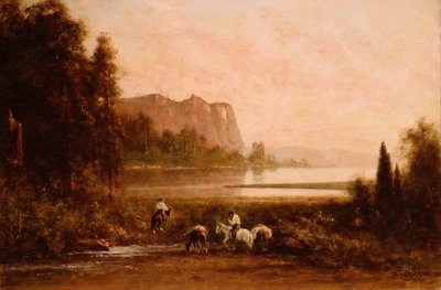 Trappers in Yosemite Mountains by Thomas Hill