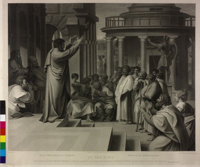 Paul preaching in Athens by Thomas Holloway