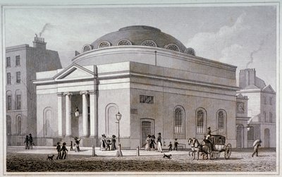 Albion Chapel, London, c1827 by Thomas Hosmer Shepherd