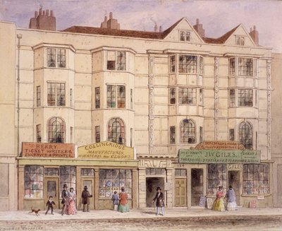 Aldersgate Street, London, 1851 by Thomas Hosmer Shepherd