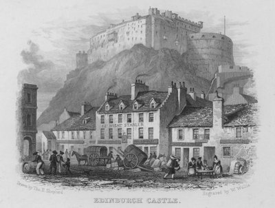 Edinburgh Castle by Thomas Hosmer Shepherd