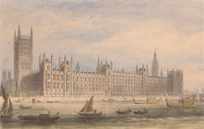 The Houses of Parliament by Thomas Hosmer Shepherd
