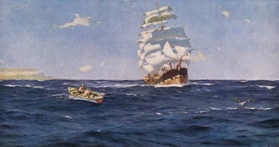 Off Valparaiso by Thomas J. Somerscales
