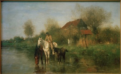 Horses by the Water by Thomas Ludwig Herbst