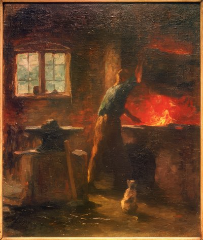 Smithy in Tangstedt by Thomas Ludwig Herbst