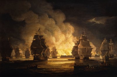 The Battle of Algiers: The Bombardment, 1824 by Thomas Luny