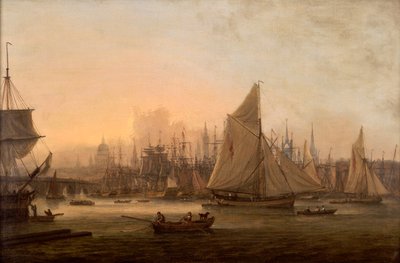 The Pool of London, c. 1805 by Thomas Luny