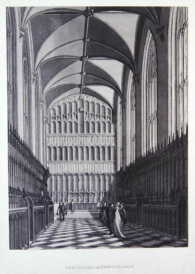 New College Chapel by Thomas Malton Jnr.