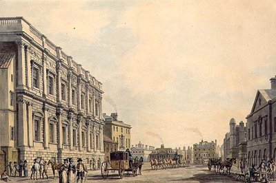 Whitehall with the Birmingham House by Thomas Malton Jnr.