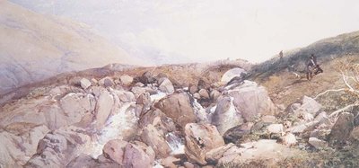 A Rest by a Highland Burn by Thomas Miles Richardson