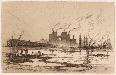 Communipaw, N.J. by Thomas Moran