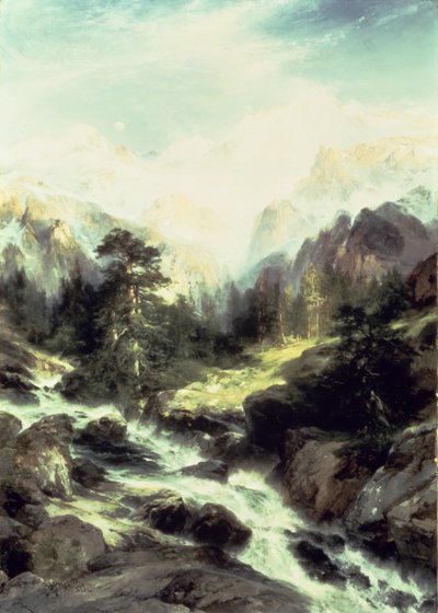 In the Teton Range, 1899 by Thomas Moran