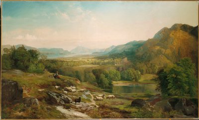 Minding the Flock, c.1867 by Thomas Moran
