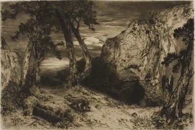 The Coyote - Arizona by Thomas Moran