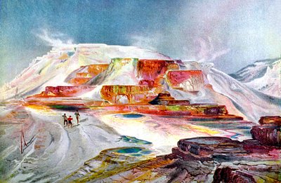The Mammoth Hot Springs, c.1880 by Thomas Moran