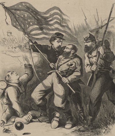 A Gallant Colour Bearer by Thomas Nast