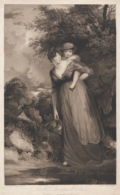 Mrs. Sheridan and Her Son by Thomas Nugent
