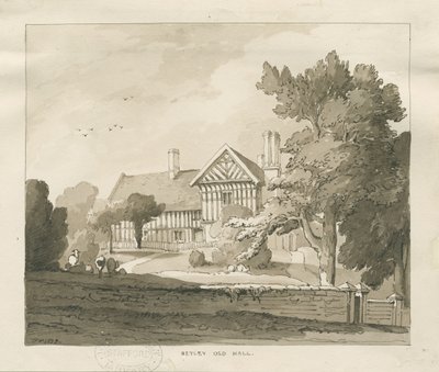 Betley Old Hall, 1838 by Thomas Peploe Wood