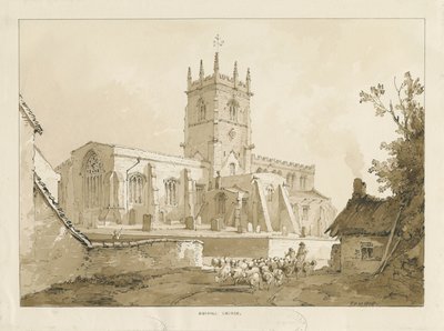 Gnosall Church by Thomas Peploe Wood