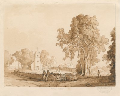 Tixall Church by Thomas Peploe Wood