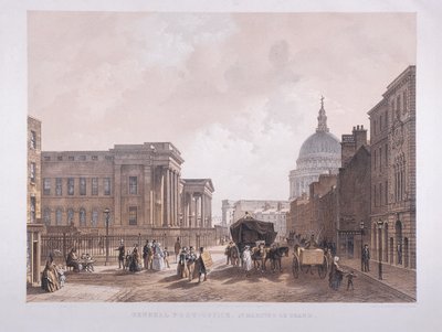 General Post Office, London, 1852 by Thomas Picken